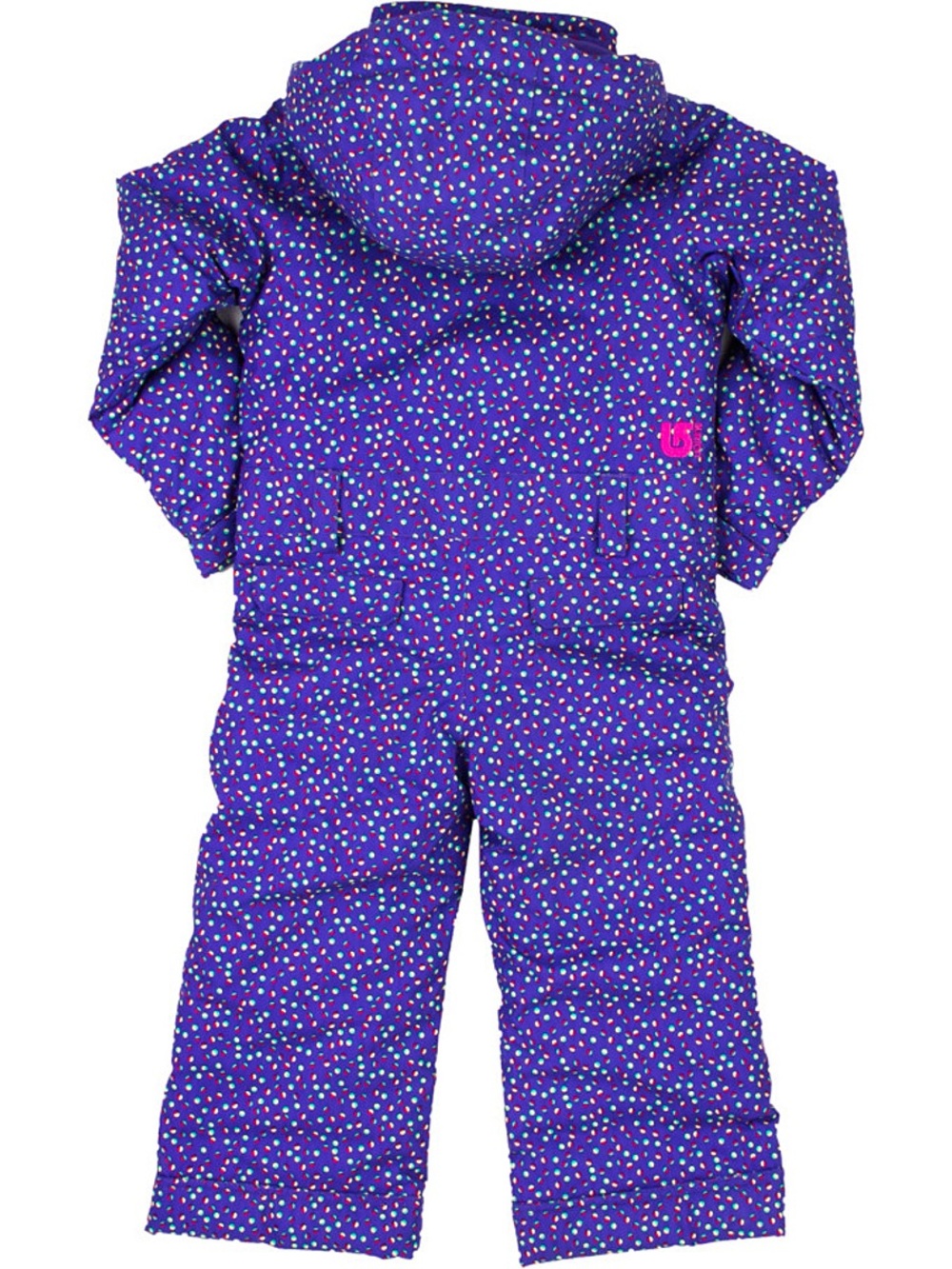 Burton Purple Polka Dot Hooded Kids Snowsuit